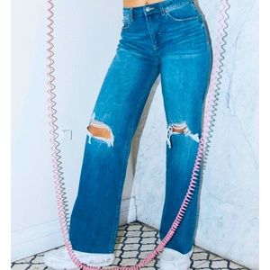 Rewash super high rise vintage reunion jeans.